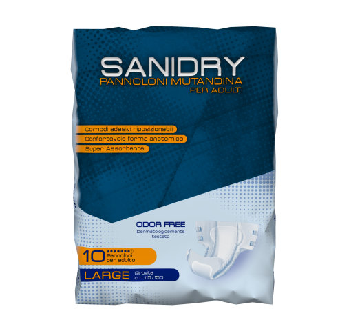 Sanidry Pannolone Tradizionale Large - 60 unità - (D.M.CE)